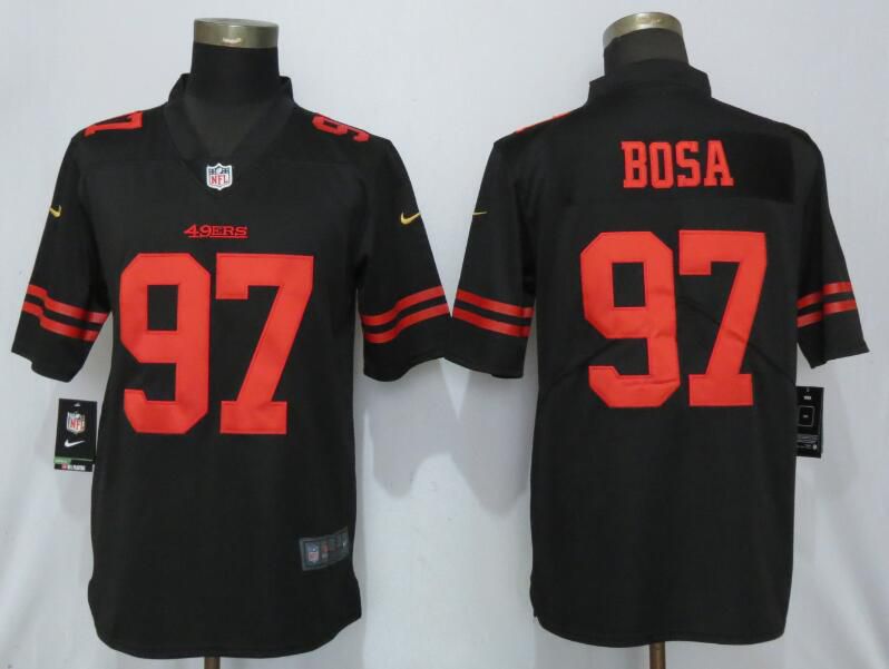 Men San Francisco 49ers #97 Bosa Black Nike Vapor Untouchable Limited Player NFL Jerseys->san francisco 49ers->NFL Jersey